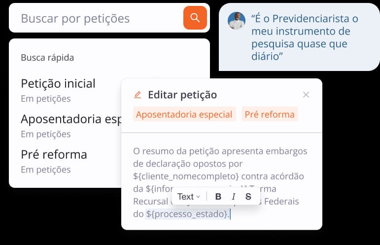 Imagem de edição de petição