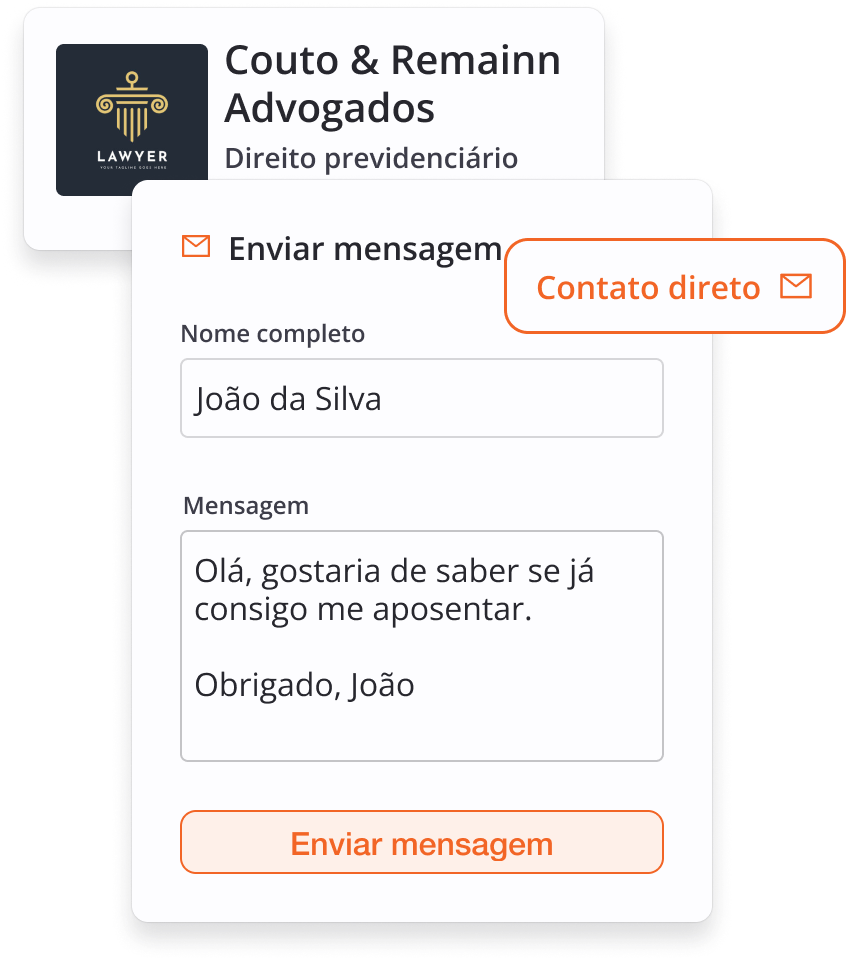 Demonstração de features de recebimento de contatos de clientes em potencial