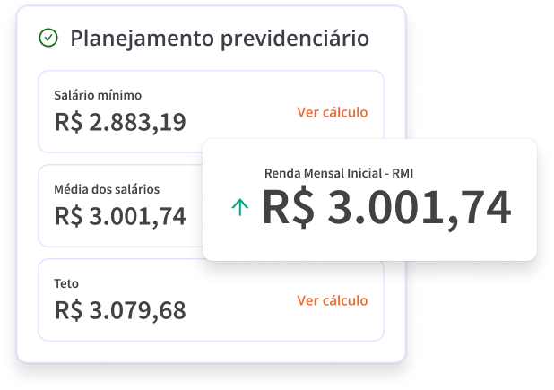 Demonstração de cálculos previdenciários