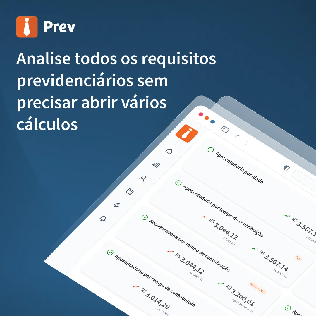Analise todos os requisitos previdenciários sem precisar abrir vários cálculos