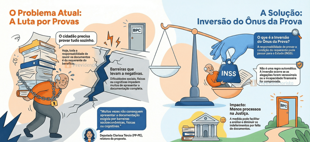 Câmara prevê mudanças no BPC para reduzir negativas do INSS
