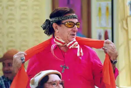 Orlando Drummond na TV interpretava o personagem "Seu Peru" na Escolinha do Professor Raimundo.