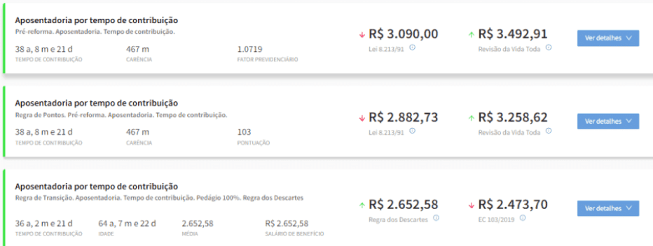 regramentos de aposentadoria aplicáveis