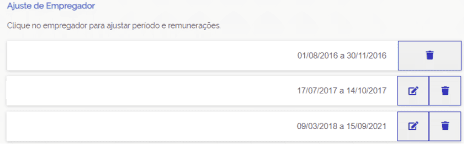 dados correspondentes