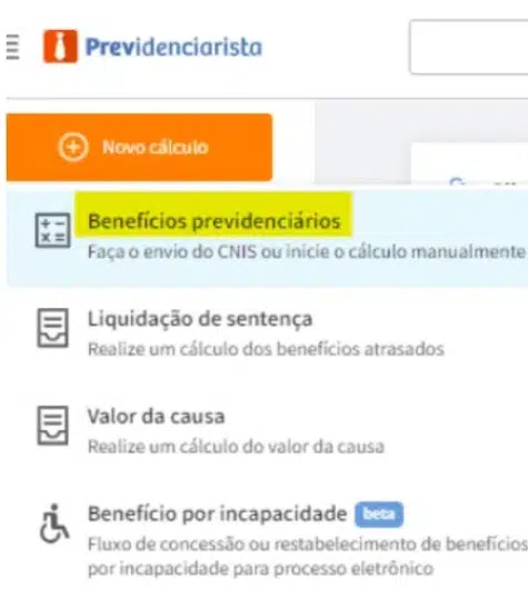 simular aposentadoria prev